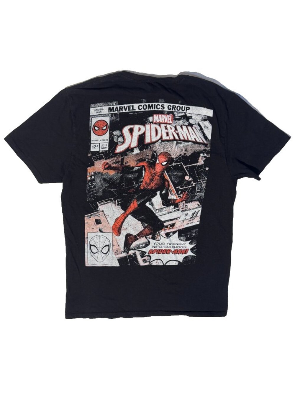 Marvel Friendly neighborhood Spiderman Comic Book Graphic Tshirt - M